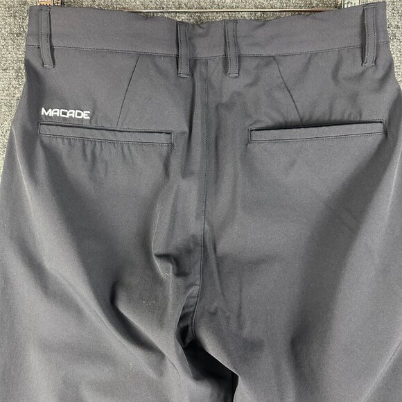 Macade Golf Pants Mens 30 Slim Fit Dark Blue Pockets Straight Leg Flat Front - Picture 7 of 7